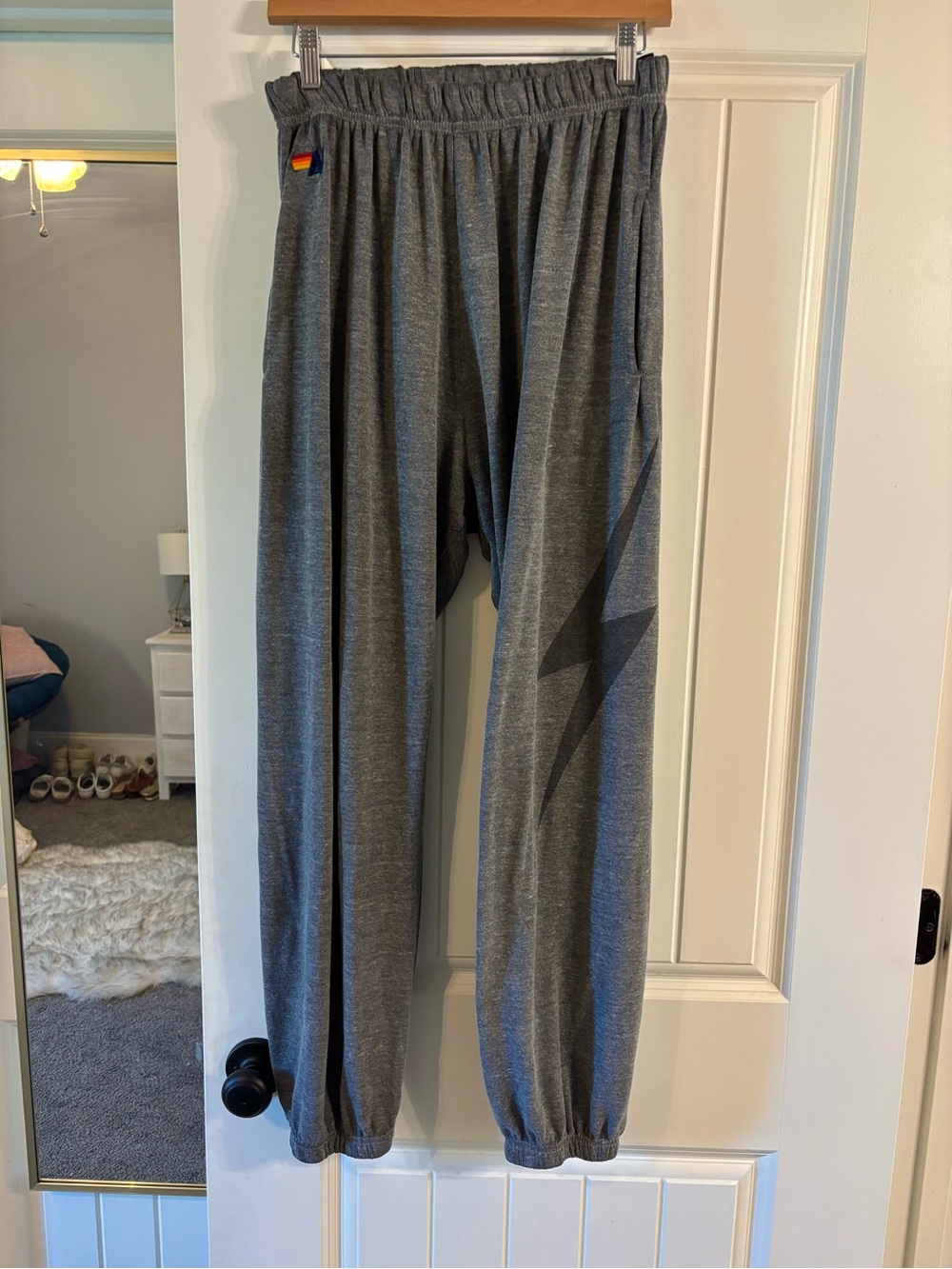 Aviator Nation Grey Lightning Sweatpants